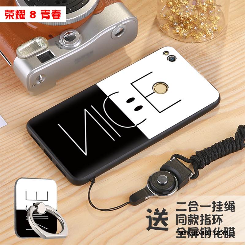 Kuori Huawei P8 Lite 2017 Silikoni Persoonallisuus Puhelimen Kuoret, Kotelo Huawei P8 Lite 2017 Laukut Valkoinen Nuoret