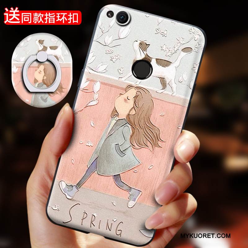 Kuori Huawei P8 Lite 2017 Silikoni Rengas Vihreä, Kotelo Huawei P8 Lite 2017 Suojaus Puhelimen Kuoret Nuoret