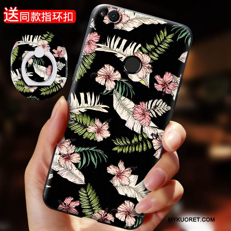 Kuori Huawei P8 Lite 2017 Silikoni Rengas Vihreä, Kotelo Huawei P8 Lite 2017 Suojaus Puhelimen Kuoret Nuoret