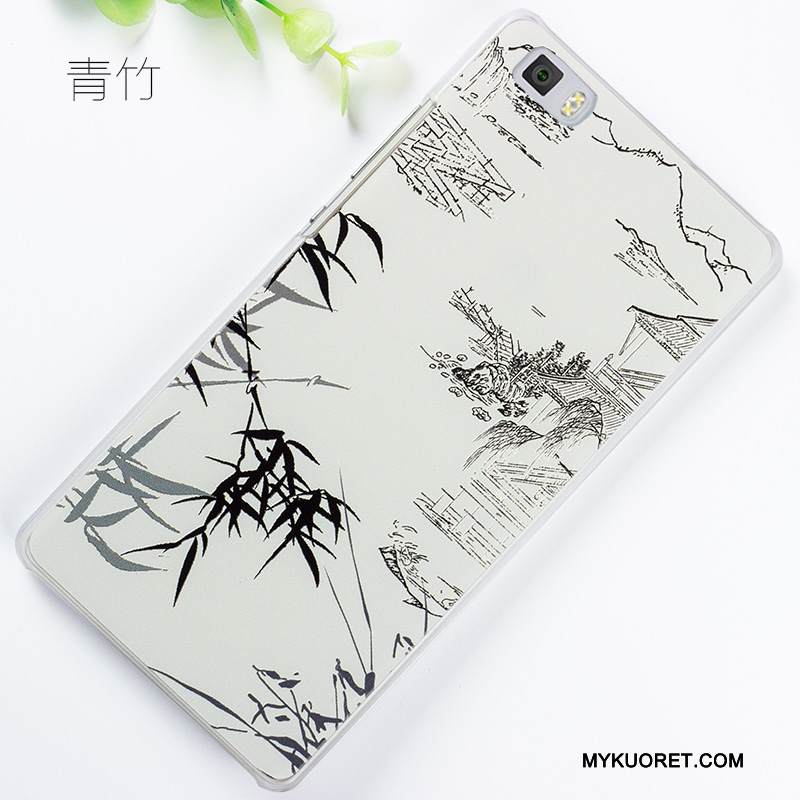 Kuori Huawei P8 Lite Kohokuviointi Vihreä Nuoret, Kotelo Huawei P8 Lite Maalaus Puhelimen Kuoret