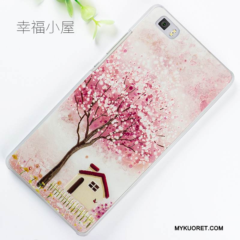 Kuori Huawei P8 Lite Kohokuviointi Vihreä Nuoret, Kotelo Huawei P8 Lite Maalaus Puhelimen Kuoret