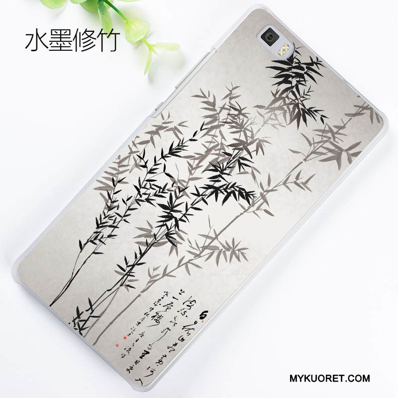 Kuori Huawei P8 Lite Kohokuviointi Vihreä Nuoret, Kotelo Huawei P8 Lite Maalaus Puhelimen Kuoret