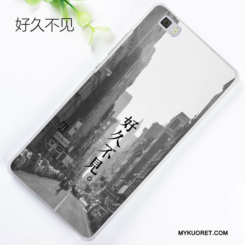 Kuori Huawei P8 Lite Kohokuviointi Vihreä Nuoret, Kotelo Huawei P8 Lite Maalaus Puhelimen Kuoret