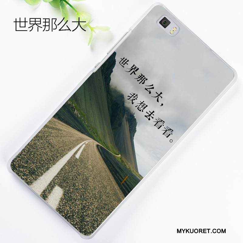 Kuori Huawei P8 Lite Kohokuviointi Vihreä Nuoret, Kotelo Huawei P8 Lite Maalaus Puhelimen Kuoret