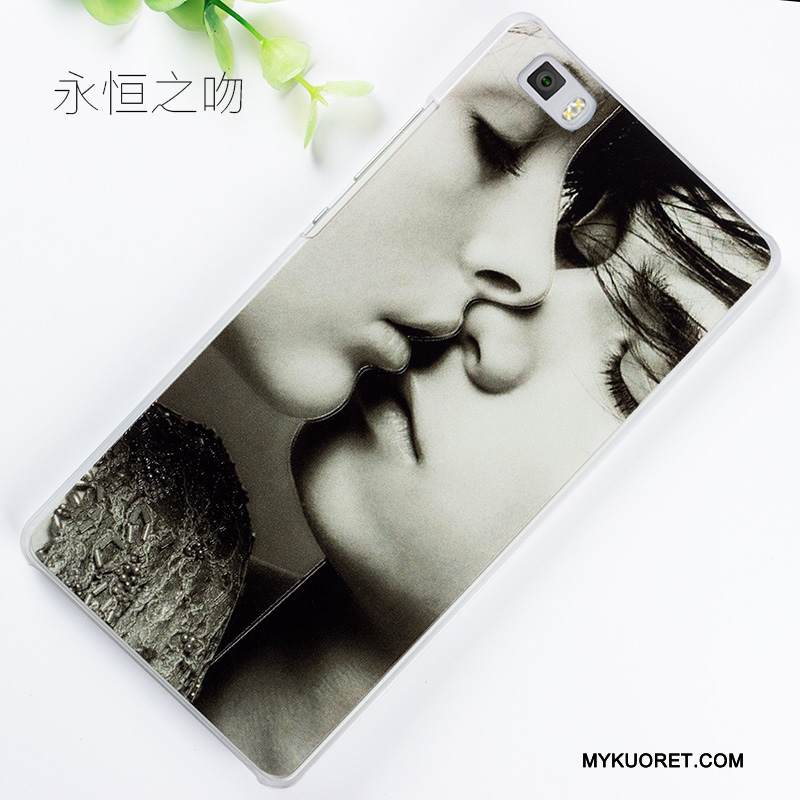 Kuori Huawei P8 Lite Kohokuviointi Vihreä Nuoret, Kotelo Huawei P8 Lite Maalaus Puhelimen Kuoret