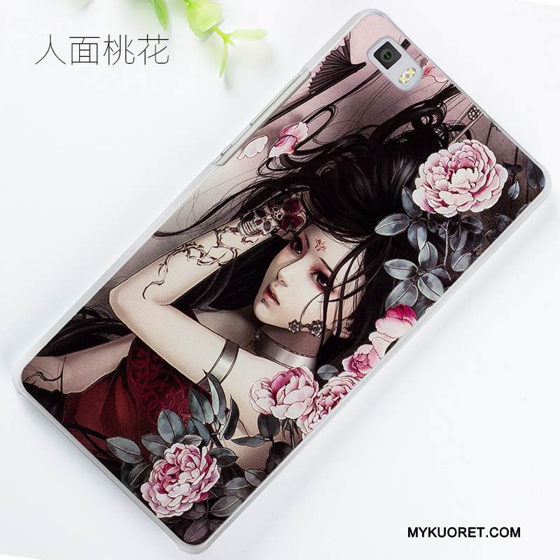 Kuori Huawei P8 Lite Kohokuviointi Vihreä Nuoret, Kotelo Huawei P8 Lite Maalaus Puhelimen Kuoret