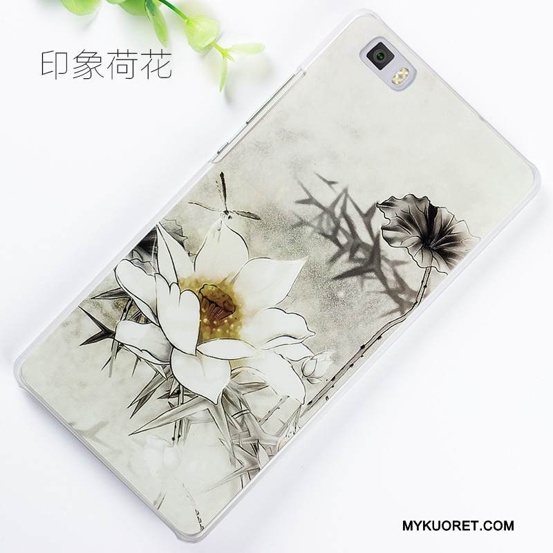 Kuori Huawei P8 Lite Kohokuviointi Vihreä Nuoret, Kotelo Huawei P8 Lite Maalaus Puhelimen Kuoret