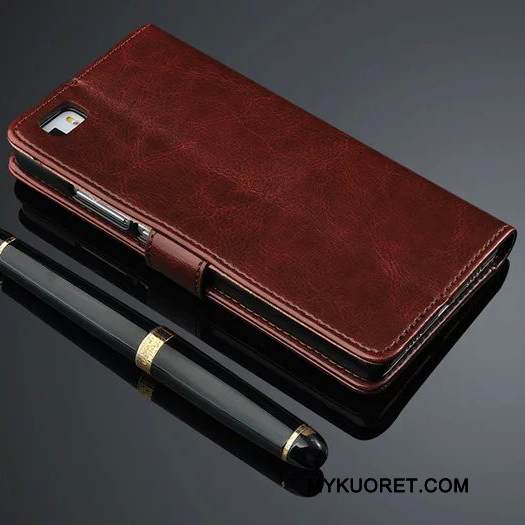 Kuori Huawei P8 Lite Kuoret Nuoret Tummansininen, Kotelo Huawei P8 Lite Nahka Puhelimen Kuoret