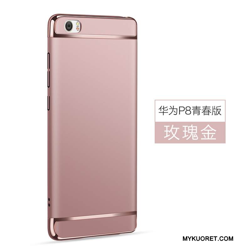 Kuori Huawei P8 Lite Luova Kova Nuoret, Kotelo Huawei P8 Lite Suojaus Pesty Suede Sininen