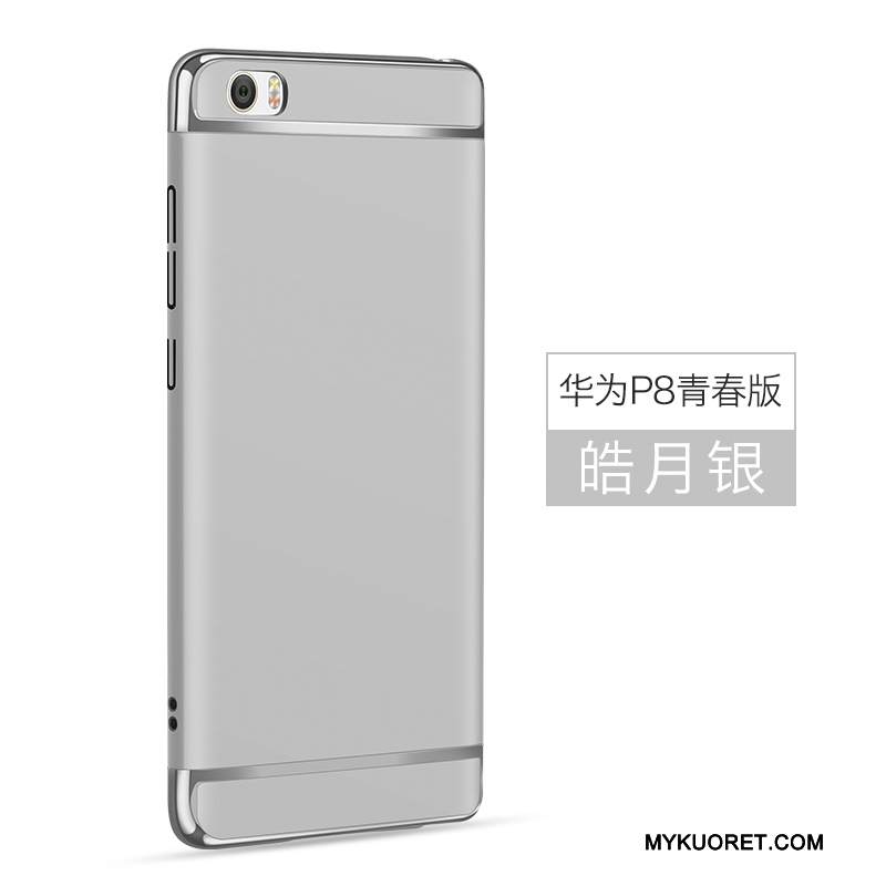 Kuori Huawei P8 Lite Luova Kova Nuoret, Kotelo Huawei P8 Lite Suojaus Pesty Suede Sininen