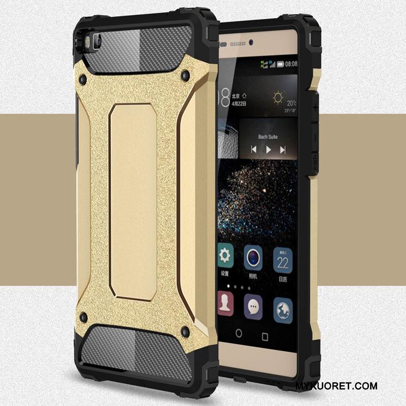 Kuori Huawei P8 Lite Metalli Nuoret Murtumaton, Kotelo Huawei P8 Lite Silikoni Korkea Pesty Suede