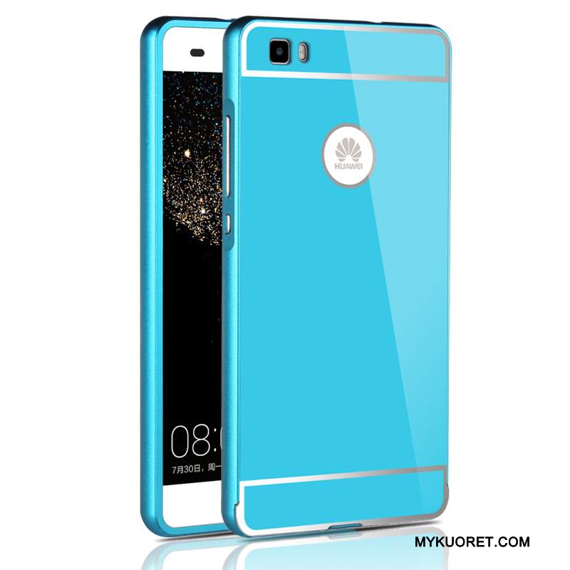 Kuori Huawei P8 Lite Metalli Trendi Kova, Kotelo Huawei P8 Lite Suojaus Hopea Nuoret