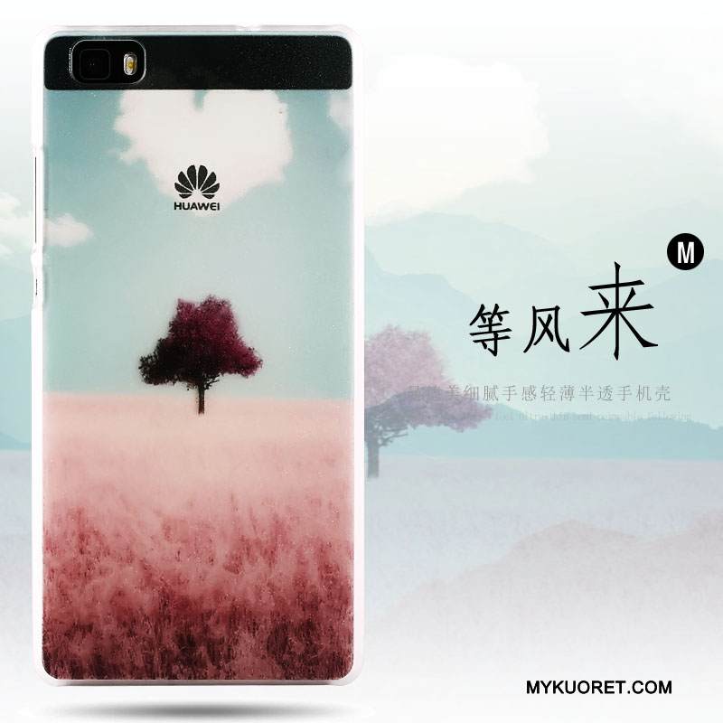 Kuori Huawei P8 Lite Monivärinen Pesty Suede Ohut, Kotelo Huawei P8 Lite Suojaus Nuoret Puhelimen Kuoret