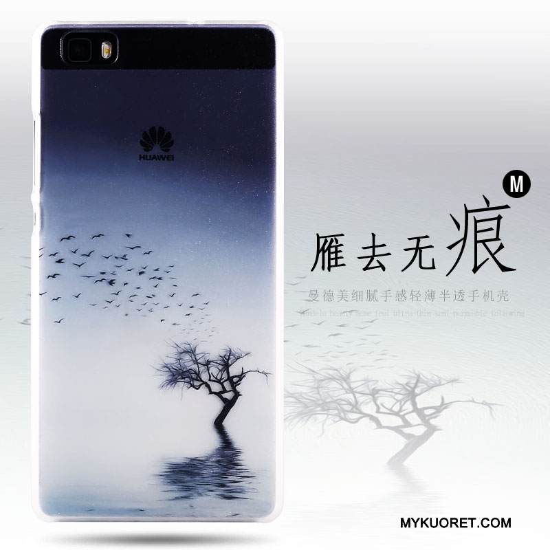 Kuori Huawei P8 Lite Monivärinen Pesty Suede Ohut, Kotelo Huawei P8 Lite Suojaus Nuoret Puhelimen Kuoret