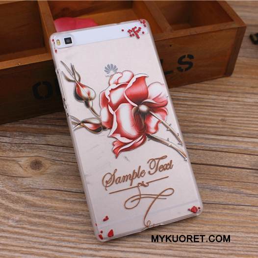 Kuori Huawei P8 Lite Monivärinen Pesty Suede Puhelimen Kuoret, Kotelo Huawei P8 Lite Suojaus Kova Nuoret