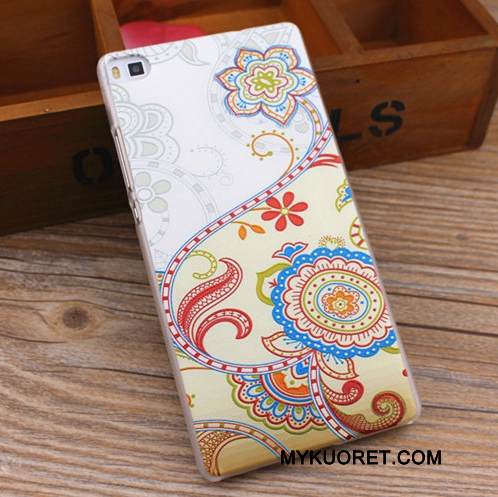 Kuori Huawei P8 Lite Monivärinen Pesty Suede Puhelimen Kuoret, Kotelo Huawei P8 Lite Suojaus Kova Nuoret