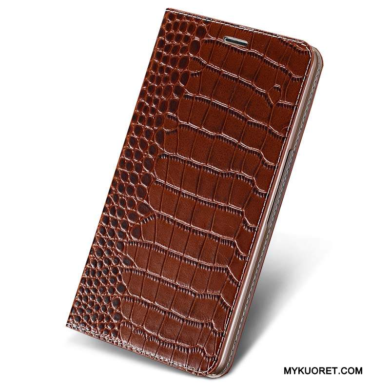 Kuori Huawei P8 Lite Nahka Nuoret Murtumaton, Kotelo Huawei P8 Lite Suojaus Puhelimen Kuoret Viini Punainen