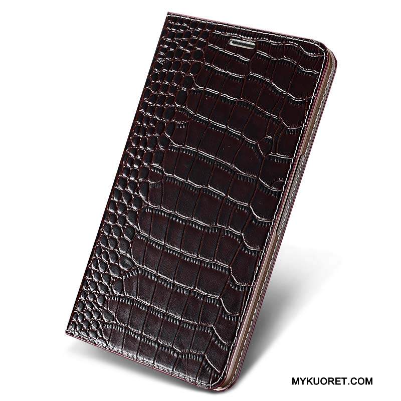 Kuori Huawei P8 Lite Nahka Nuoret Murtumaton, Kotelo Huawei P8 Lite Suojaus Puhelimen Kuoret Viini Punainen