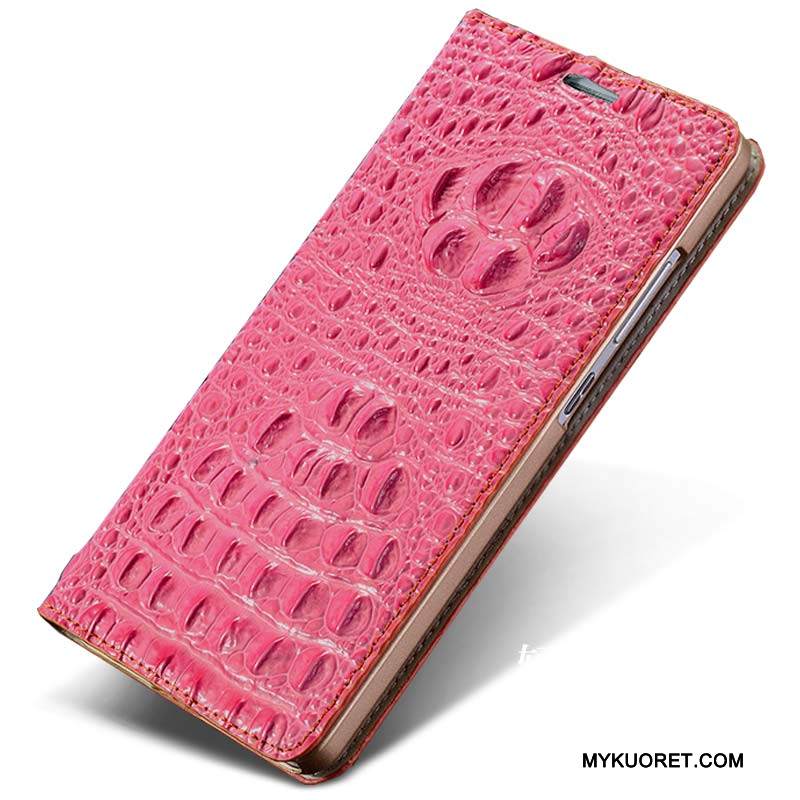 Kuori Huawei P8 Lite Nahka Nuoret Murtumaton, Kotelo Huawei P8 Lite Suojaus Puhelimen Kuoret Viini Punainen