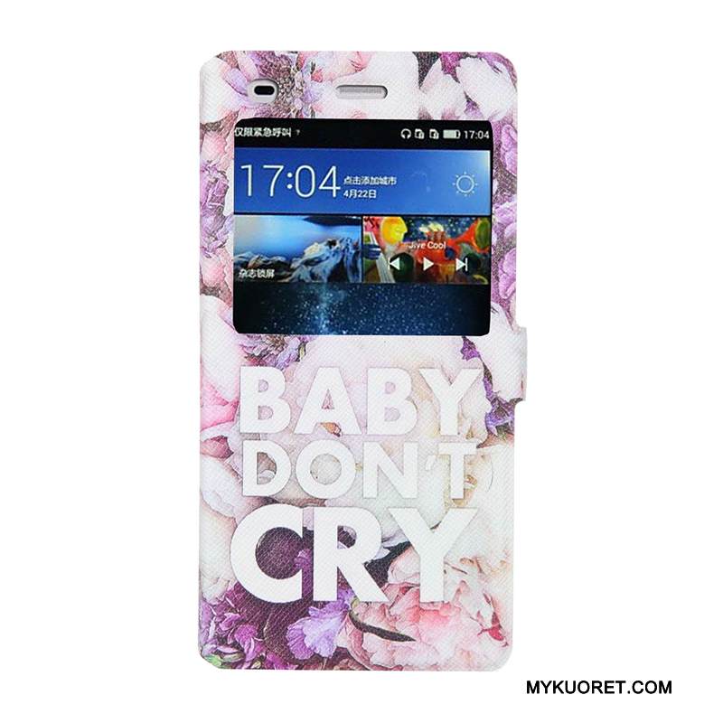 Kuori Huawei P8 Lite Sarjakuva Avaa Ikkuna Trendi, Kotelo Huawei P8 Lite Maalaus Puhelimen Kuoret Nuoret