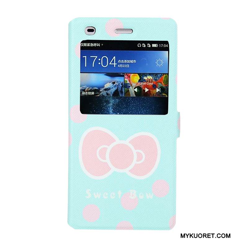 Kuori Huawei P8 Lite Sarjakuva Avaa Ikkuna Trendi, Kotelo Huawei P8 Lite Maalaus Puhelimen Kuoret Nuoret