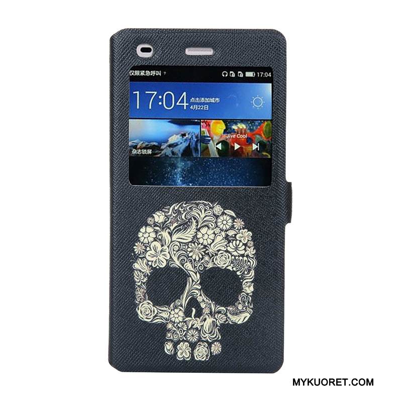 Kuori Huawei P8 Lite Sarjakuva Avaa Ikkuna Trendi, Kotelo Huawei P8 Lite Maalaus Puhelimen Kuoret Nuoret