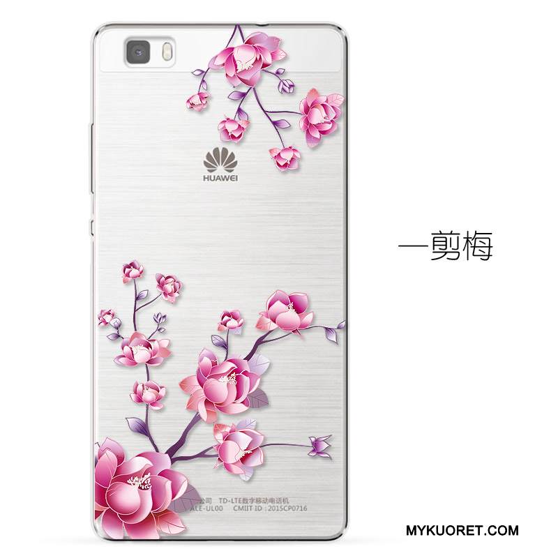 Kuori Huawei P8 Lite Silikoni Läpinäkyvä Nuoret, Kotelo Huawei P8 Lite Laukut Puhelimen Kuoret Murtumaton