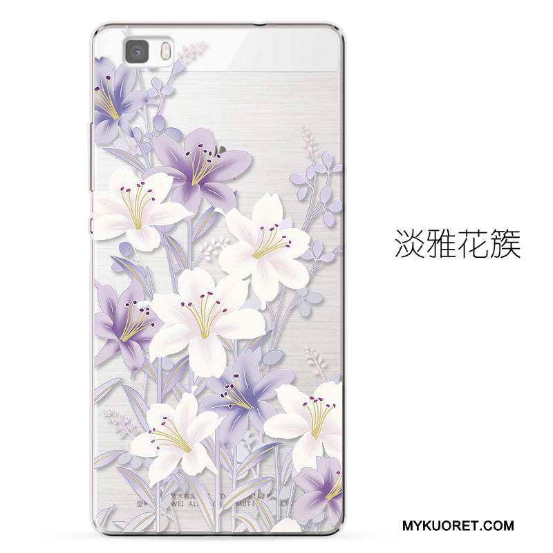 Kuori Huawei P8 Lite Silikoni Läpinäkyvä Nuoret, Kotelo Huawei P8 Lite Laukut Puhelimen Kuoret Murtumaton