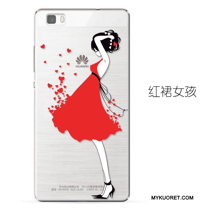 Kuori Huawei P8 Lite Silikoni Läpinäkyvä Nuoret, Kotelo Huawei P8 Lite Laukut Puhelimen Kuoret Murtumaton