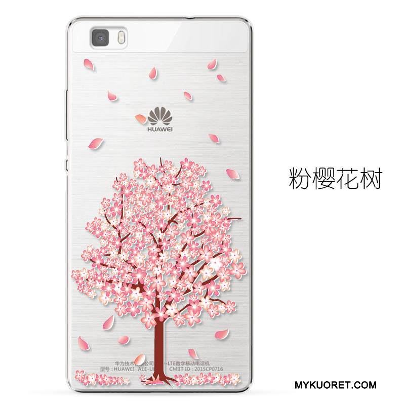 Kuori Huawei P8 Lite Silikoni Läpinäkyvä Nuoret, Kotelo Huawei P8 Lite Laukut Puhelimen Kuoret Murtumaton