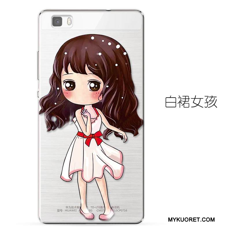 Kuori Huawei P8 Lite Silikoni Läpinäkyvä Nuoret, Kotelo Huawei P8 Lite Laukut Puhelimen Kuoret Murtumaton