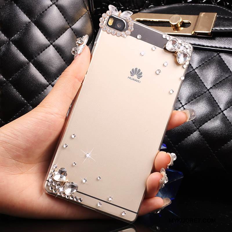 Kuori Huawei P8 Lite Strassi Kova Kulta, Kotelo Huawei P8 Lite Suojaus Nuoret Puhelimen Kuoret