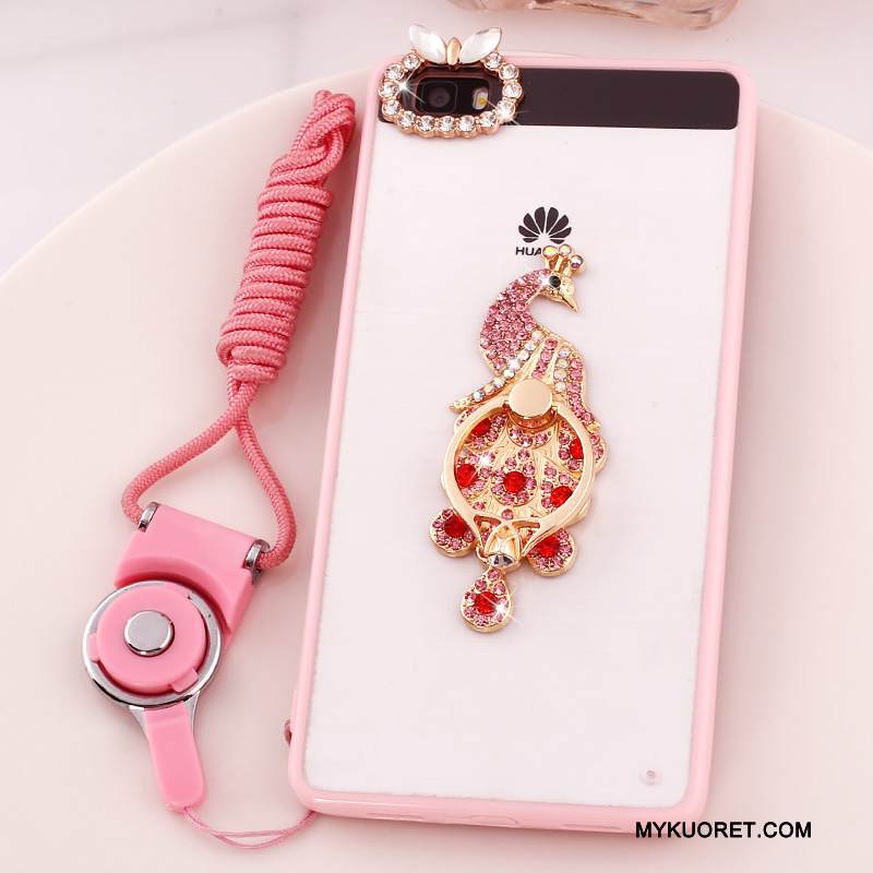 Kuori Huawei P8 Lite Strassi Murtumaton Ripustettavat Koristeet, Kotelo Huawei P8 Lite Tuki Jauhe Nuoret