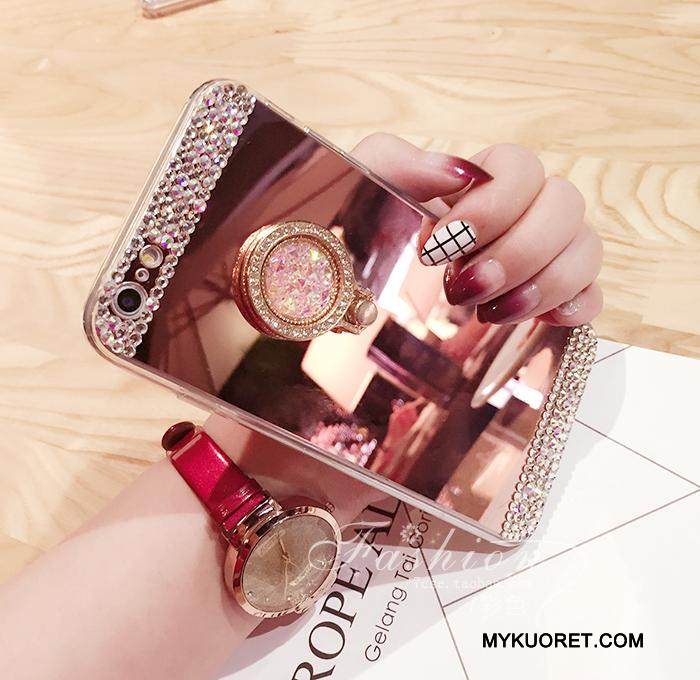 Kuori Huawei P8 Lite Tuki Kulta Puhelimen Kuoret, Kotelo Huawei P8 Lite Suojaus Nuoret Peili