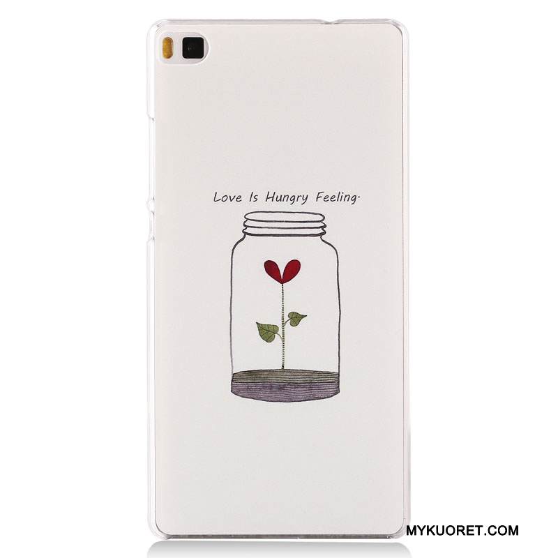 Kuori Huawei P8 Maalaus Korkea Pesty Suede, Kotelo Huawei P8 Suojaus Puhelimen Kuoret Tummansininen