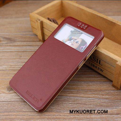 Kuori Huawei P8 Nahka Korkea Puhelimen Kuoret, Kotelo Huawei P8 Suojaus Valkoinen