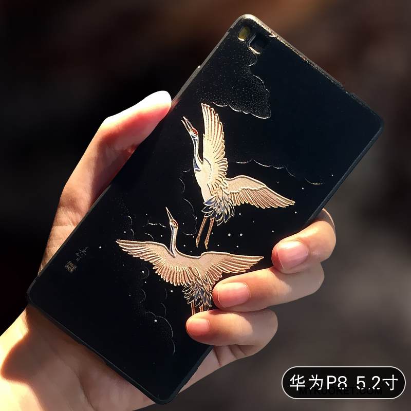 Kuori Huawei P8 Pehmeä Neste Jauhe Murtumaton, Kotelo Huawei P8 Silikoni Puhelimen Kuoret Keltainen