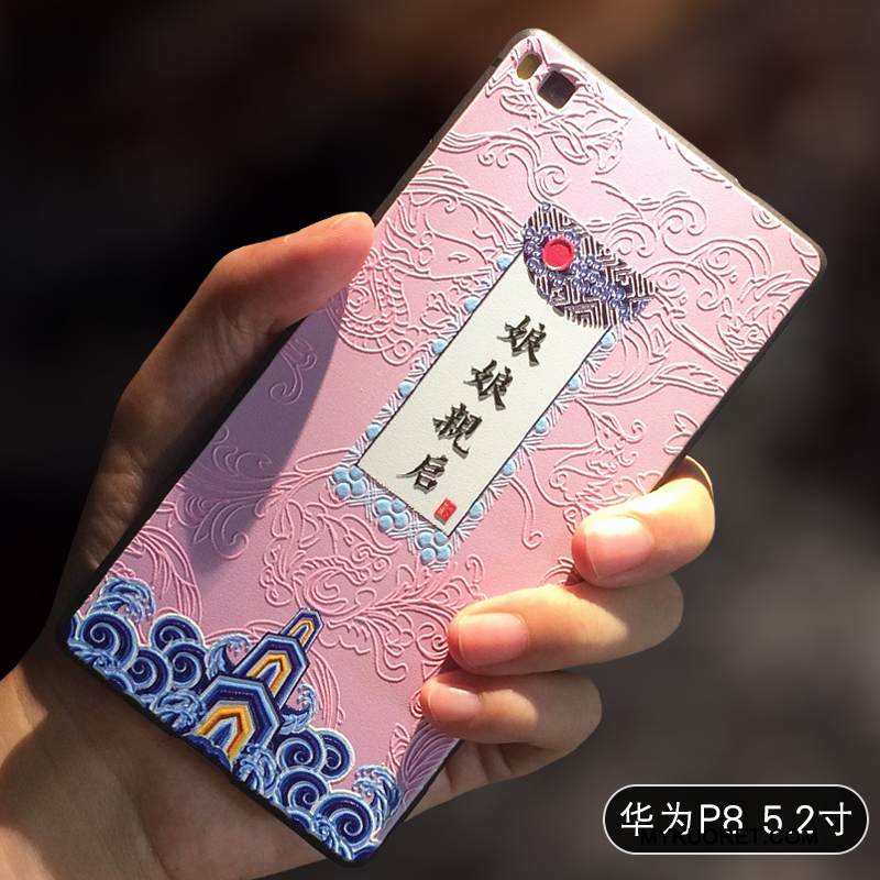 Kuori Huawei P8 Pehmeä Neste Jauhe Murtumaton, Kotelo Huawei P8 Silikoni Puhelimen Kuoret Keltainen