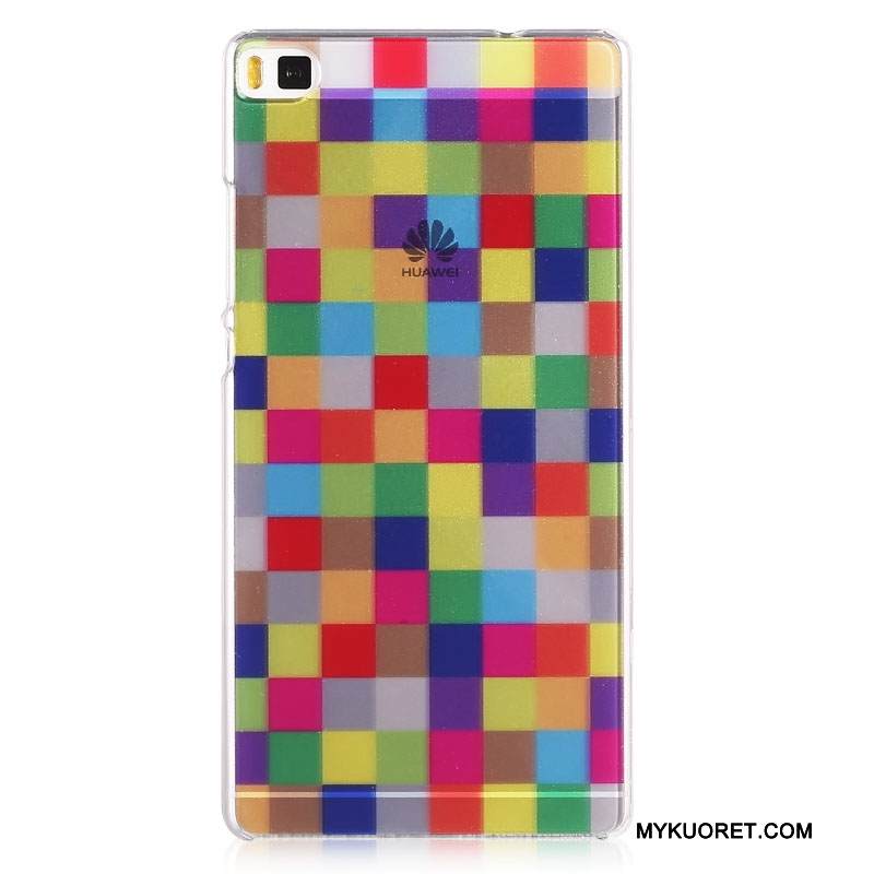 Kuori Huawei P8 Sarjakuva Ultra Kova, Kotelo Huawei P8 Maalaus Sininen Ohut