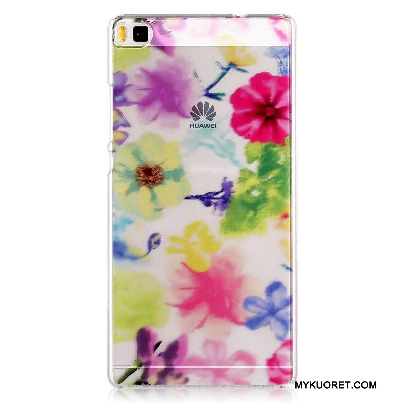 Kuori Huawei P8 Sarjakuva Ultra Kova, Kotelo Huawei P8 Maalaus Sininen Ohut