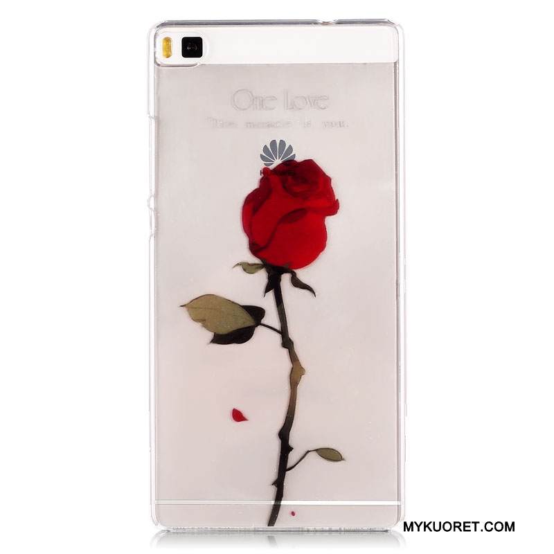 Kuori Huawei P8 Sarjakuva Ultra Kova, Kotelo Huawei P8 Maalaus Sininen Ohut