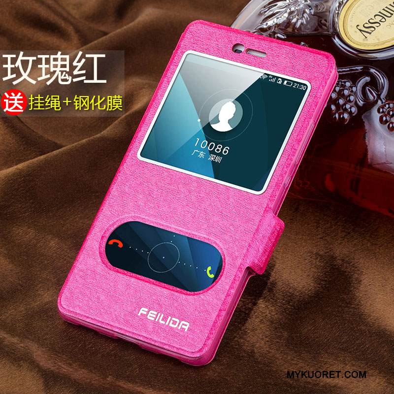 Kuori Huawei P8 Silikoni Korkea Puhelimen Kuoret, Kotelo Huawei P8 Nahka Tummansininen