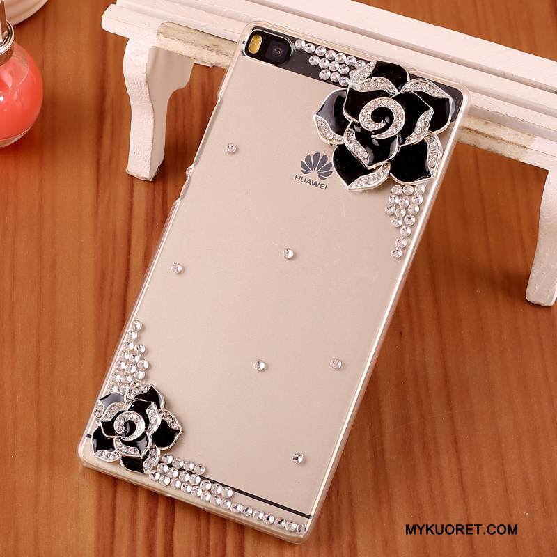 Kuori Huawei P8 Strassi Kova Violetti, Kotelo Huawei P8 Suojaus Puhelimen Kuoret