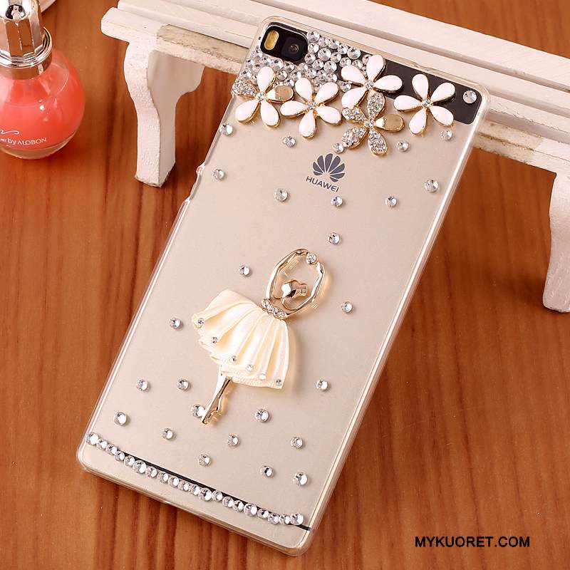 Kuori Huawei P8 Strassi Kova Violetti, Kotelo Huawei P8 Suojaus Puhelimen Kuoret