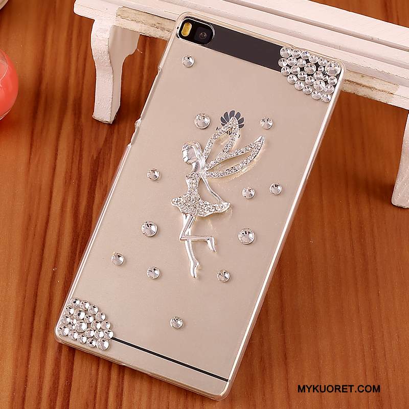 Kuori Huawei P8 Strassi Kova Violetti, Kotelo Huawei P8 Suojaus Puhelimen Kuoret