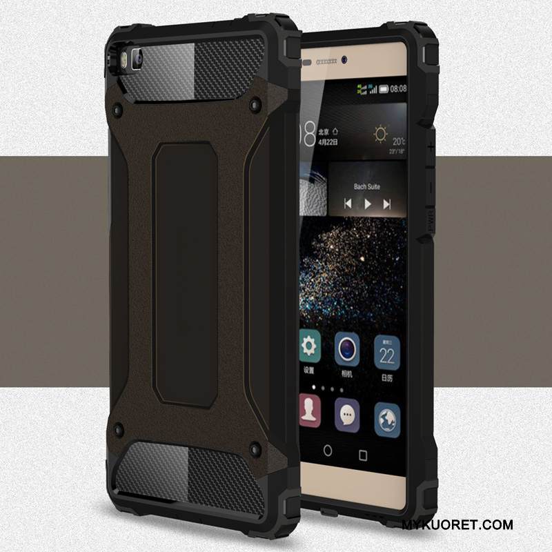 Kuori Huawei P8 Suojaus Pesty Suede Nuoret, Kotelo Huawei P8 Metalli Puhelimen Kuoret 说