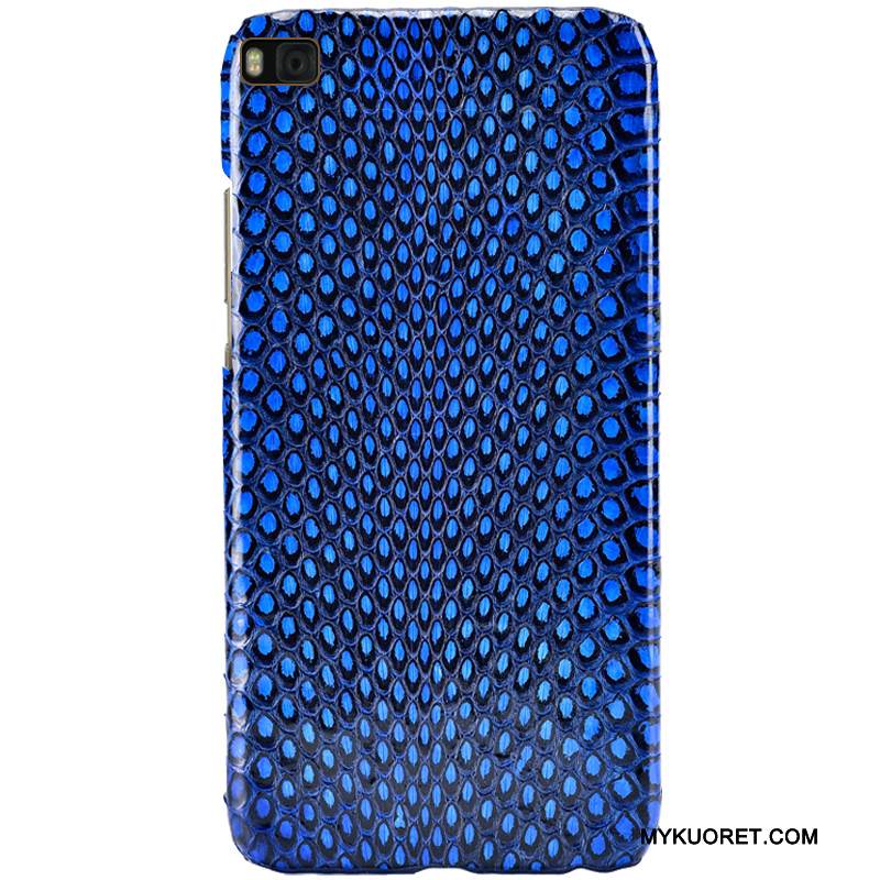 Kuori Huawei P8 Ylellisyys Puhelimen Kuoret Punainen, Kotelo Huawei P8 Nahka Korkea Takakansi