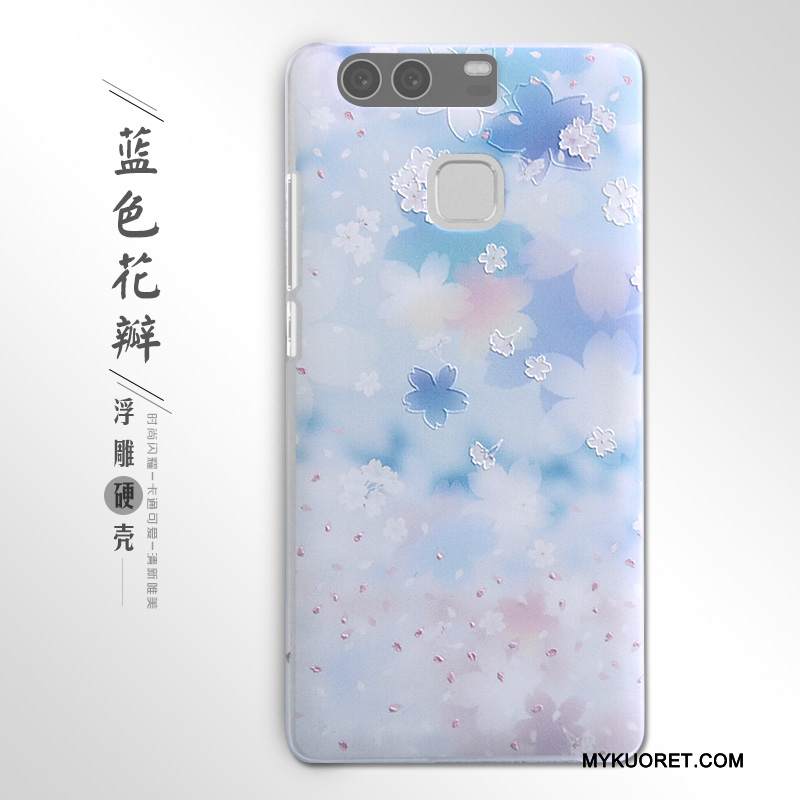 Kuori Huawei P9 Kohokuviointi Puhelimen Kuoret Kova, Kotelo Huawei P9 Suojaus Violetti