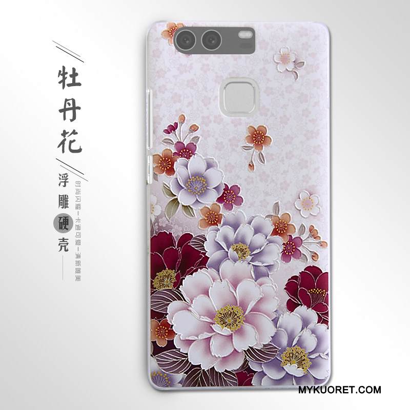 Kuori Huawei P9 Kohokuviointi Puhelimen Kuoret Kova, Kotelo Huawei P9 Suojaus Violetti