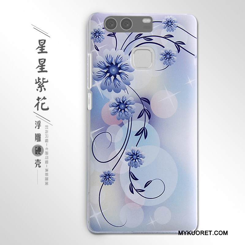 Kuori Huawei P9 Kohokuviointi Puhelimen Kuoret Kova, Kotelo Huawei P9 Suojaus Violetti